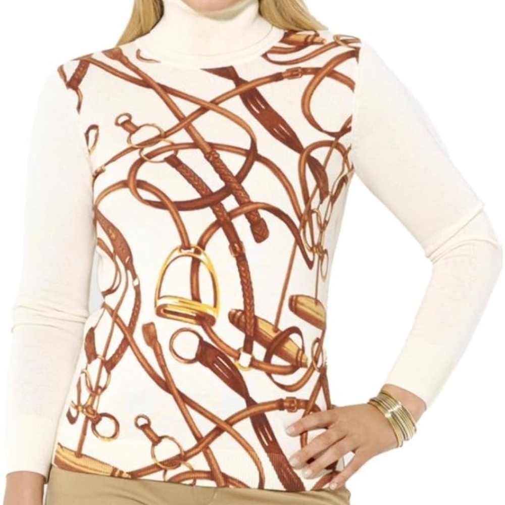 Lauren Ralph Lauren Equestrian Turtleneck Sweater